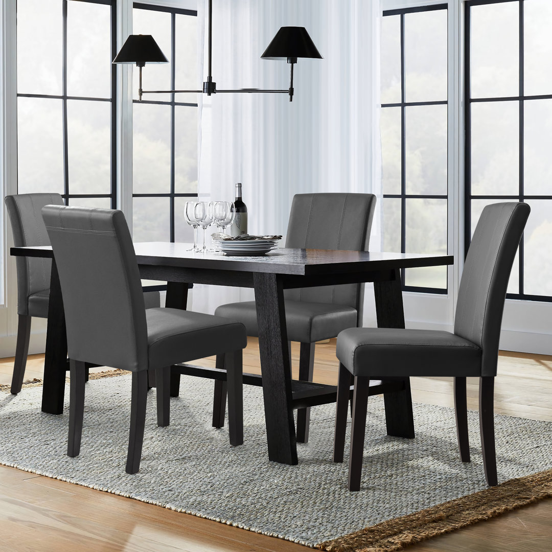 Anirvin Faux Leather Waterproof Upholstered Dining Chair